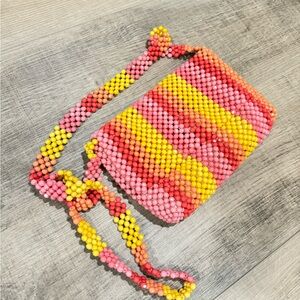 Isaac Mizrahi Starburst Pixel Beaded Crossbody Bag